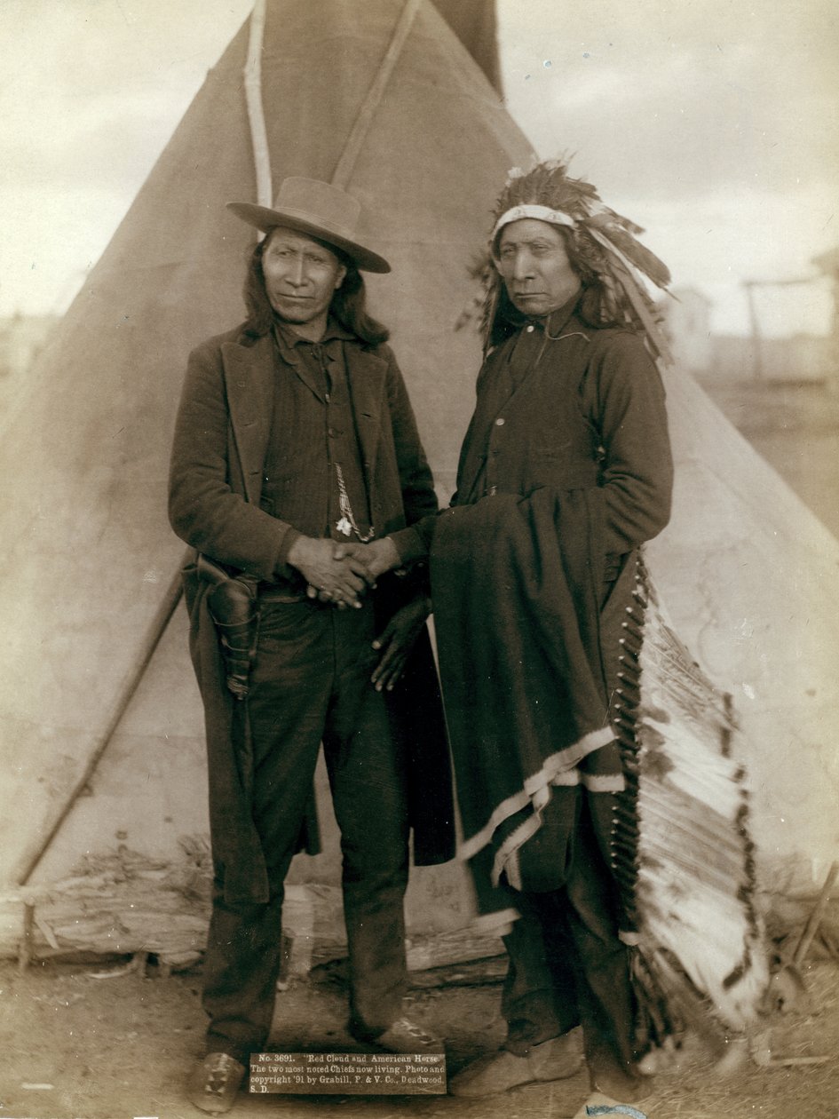 Red Cloud und American Horse, 1891 von John C. H. Grabill
