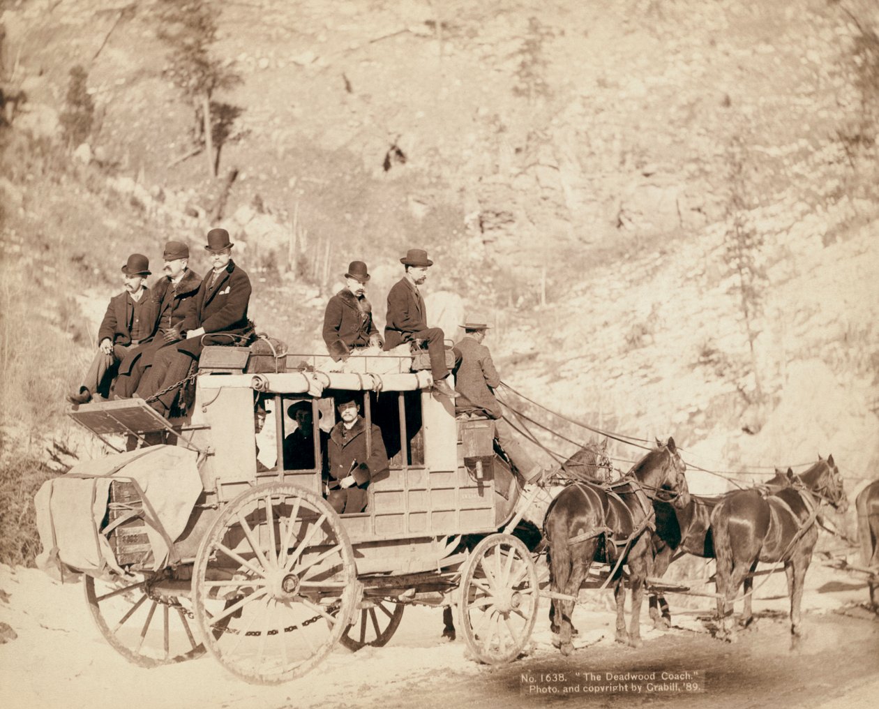 Die alte West-Deadwood-Kutsche von John C. H. Grabill