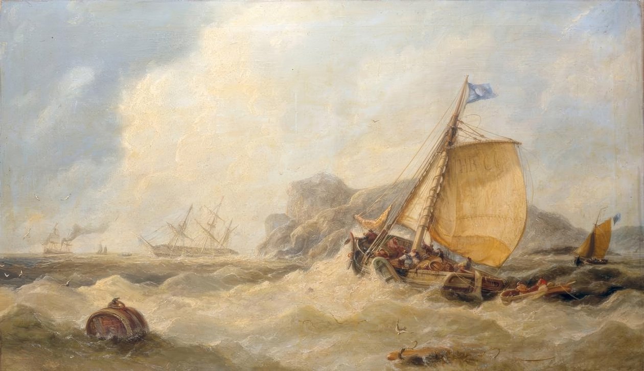 Morgen nach einem Sturm vor der Küste von Yorkshire von John Callow