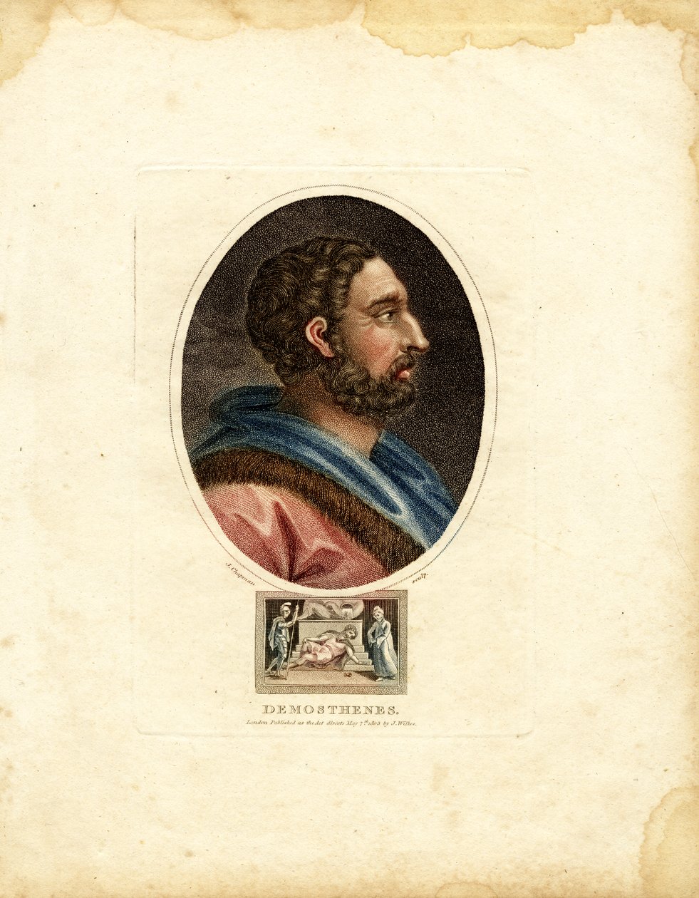 Porträt von Demosthenes von John Chapman