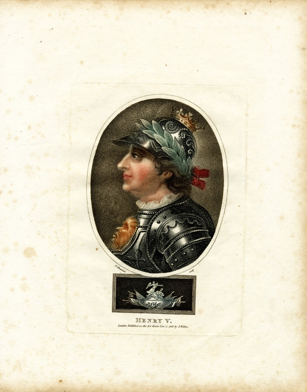 Porträt von Heinrich V. von John Chapman