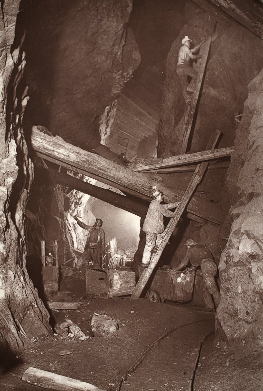 Die 180 in der East Pool Mine, Illustration aus 