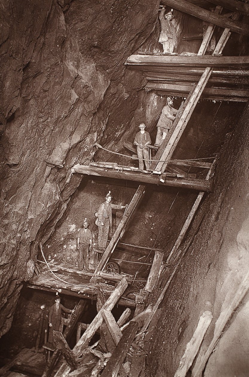 Der Mann-Motor bei Dolcoath Mine, Illustration aus 