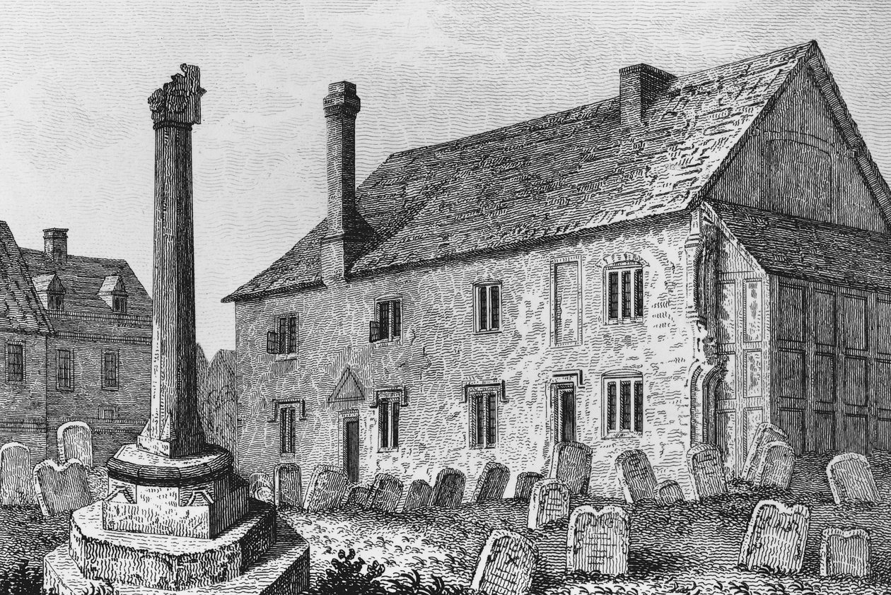 Grammatikschule in Dorchester, Oxfordshire von John Chessell Buckler