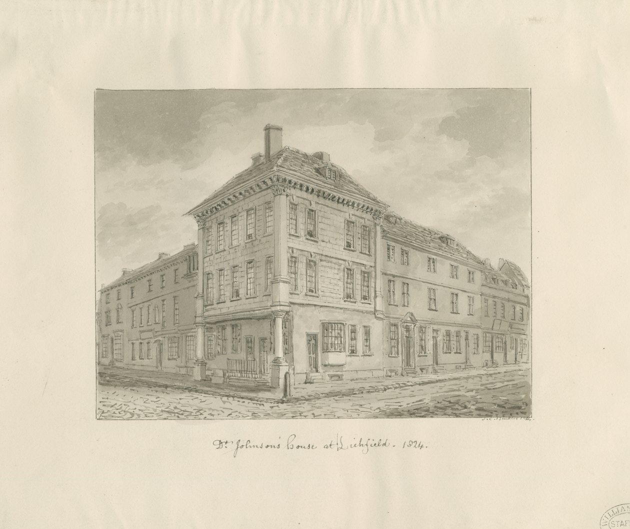 Lichfield - Geburtsort von Dr. Johnson von John Chessell Buckler