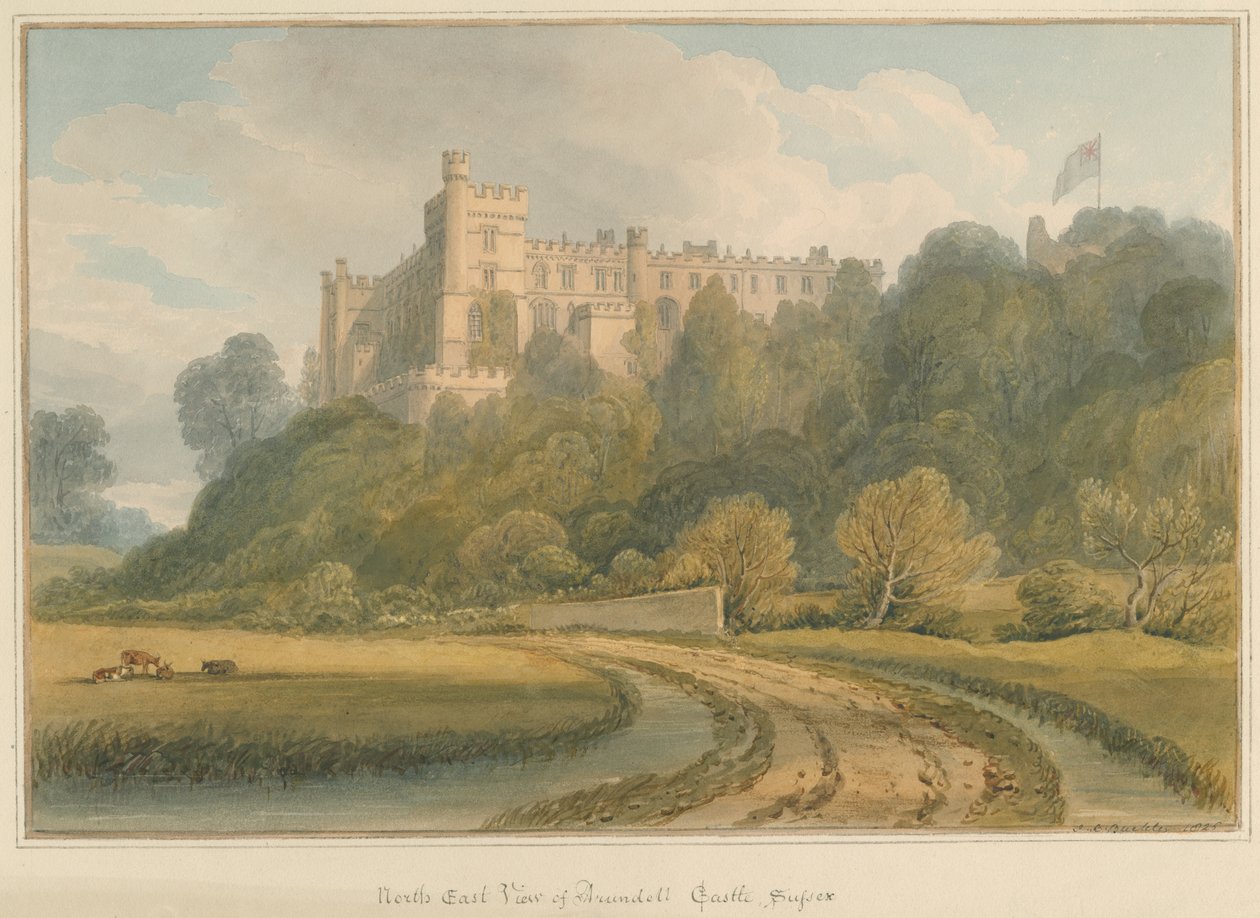 Sussex - Arundel Castle, 1825 von John Chessell Buckler