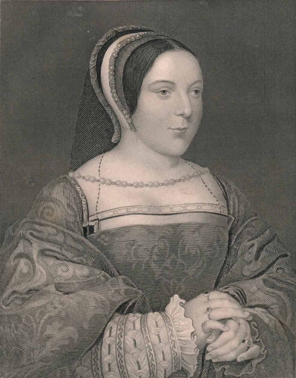 Margaret Tudor. Königin von Schottland, ca. 1525, frühes bis mittleres 19. Jahrhundert von John Cochran