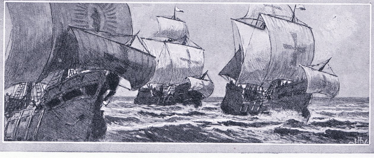 Die letzte Reise von Henry Hudson-1610. Von einer meuternden Crew ausgesetzt, Newnes Pictorial Knowledge veröffentlicht von Newnes, ca. 1950er von John Collier
