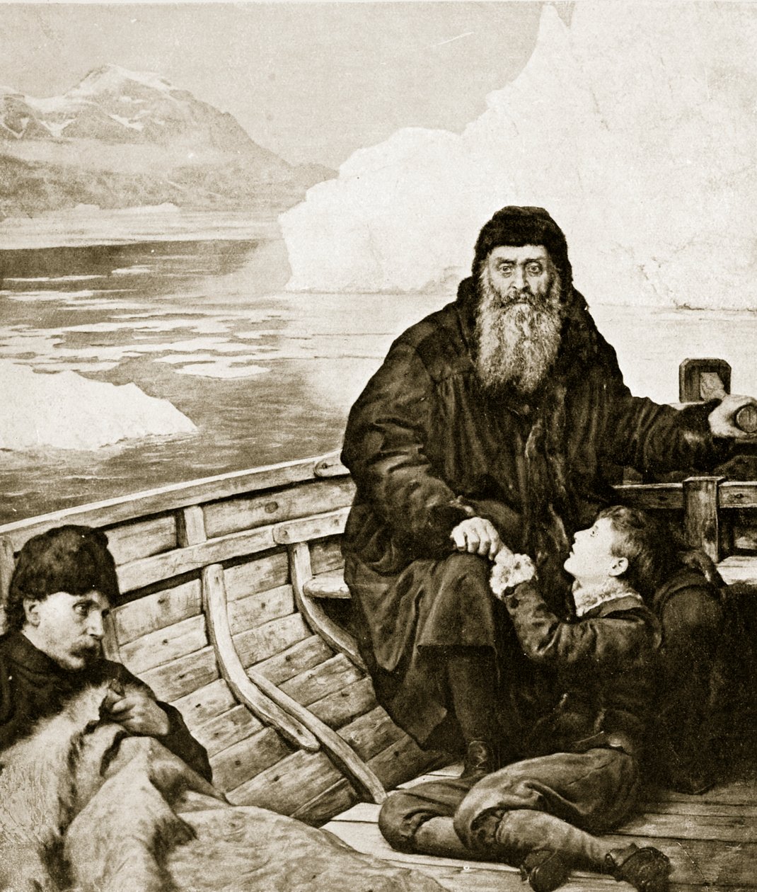 Die letzte Reise von Henry Hudson, Illustration aus 