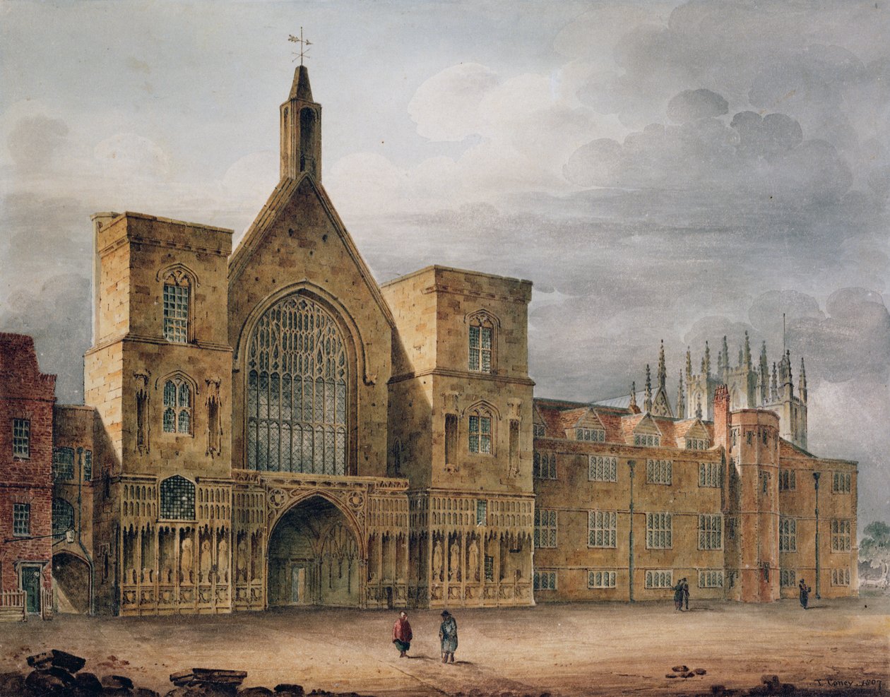 Eingang zur Westminster Hall, 1807 von John Coney