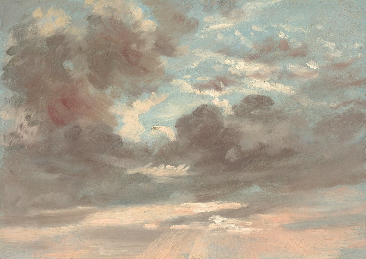 Wolkenstudie: Stürmischer Sonnenuntergang von John Constable