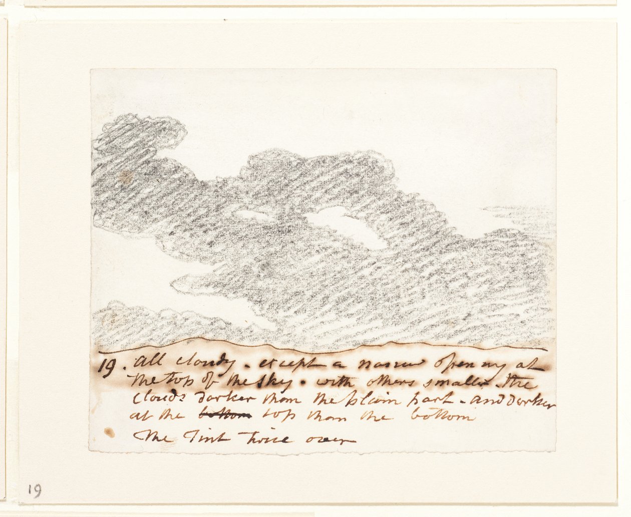 Wolkenstudie (nach Alexander Cozens