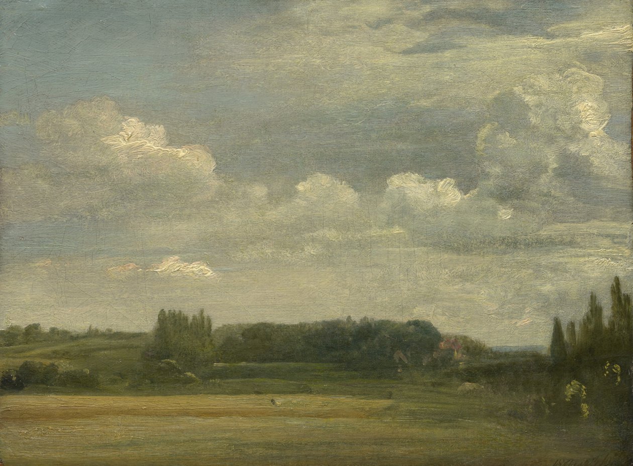 East Bergholt Common, Blick auf das Pfarrhaus, 18. August 1813 von John Constable