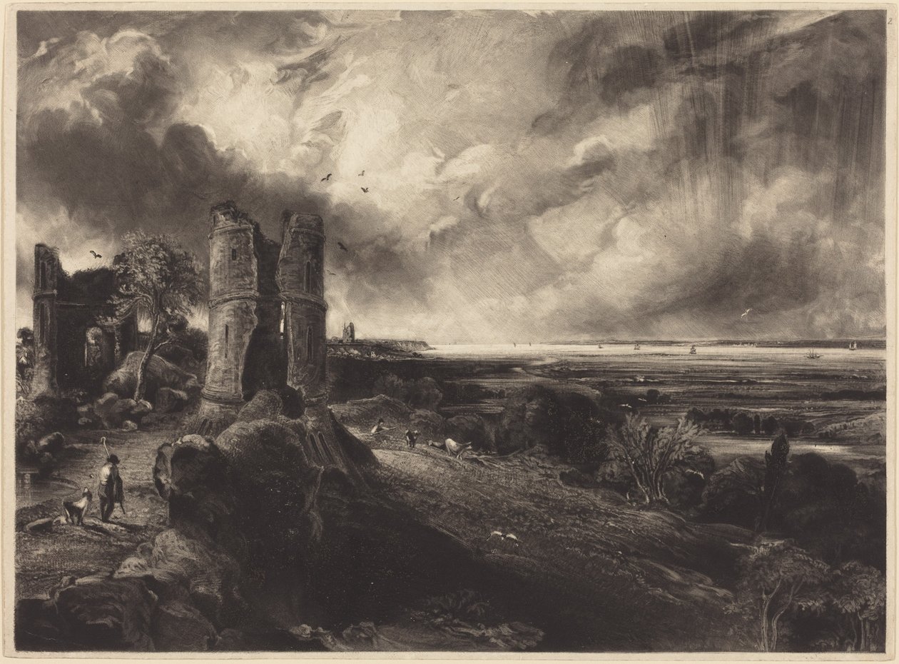 Hadleigh Castle (Große Platte) von John Constable