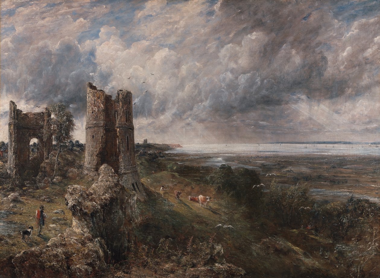 Hadleigh Castle, Die Mündung der Themse - Morgen nach einer stürmischen Nacht, 1829 von John Constable