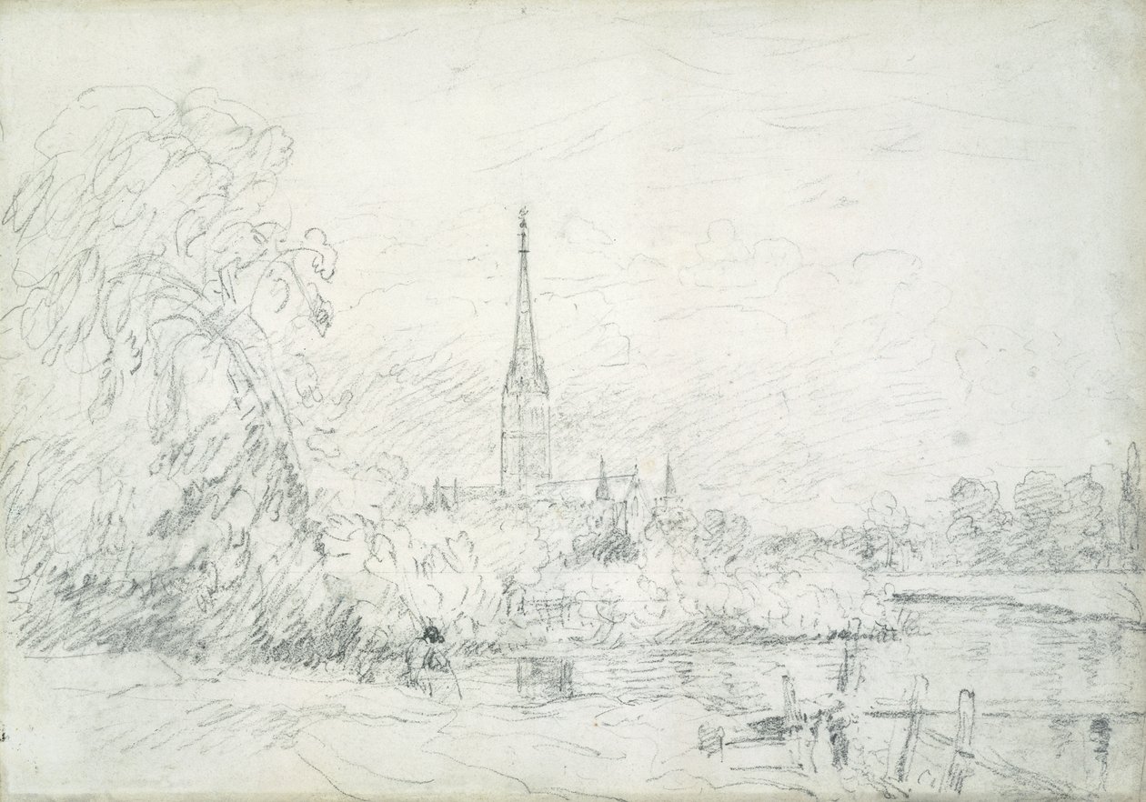 Salisbury-Kathedrale von Nordwesten, 1829 von John Constable