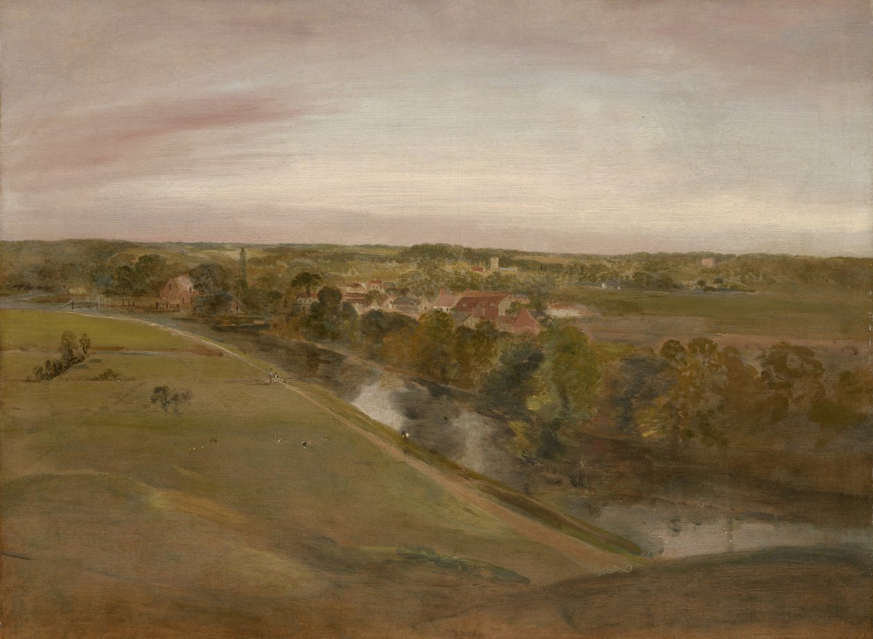 Stratford Saint Mary von den Coombs, um 1800 von John Constable