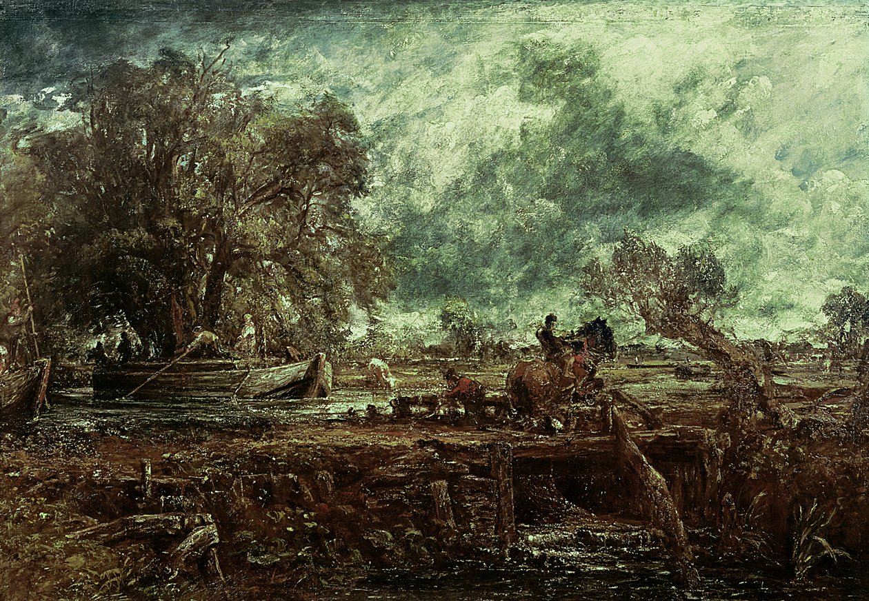 Studie für Das springende Pferd, ca. 1825 von John Constable