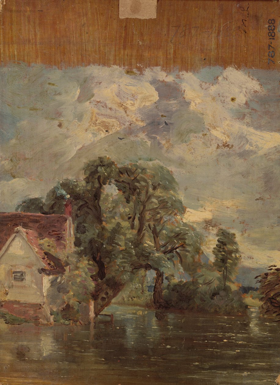 Willy Lots Cottage, in der Nähe von Flatford Mill von John Constable