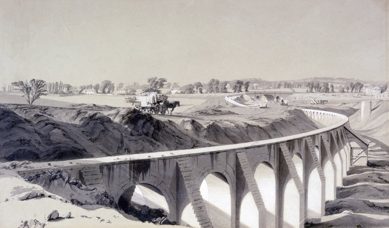 Grenzmauer, Camden Town Station, 14. Oktober 1836 von John Cooke Bourne