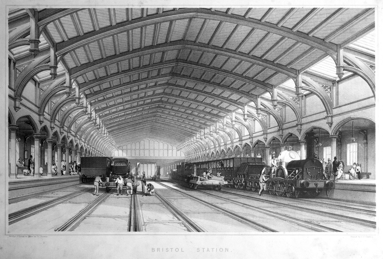 Bristol Station, 1846 von John Cooke Bourne