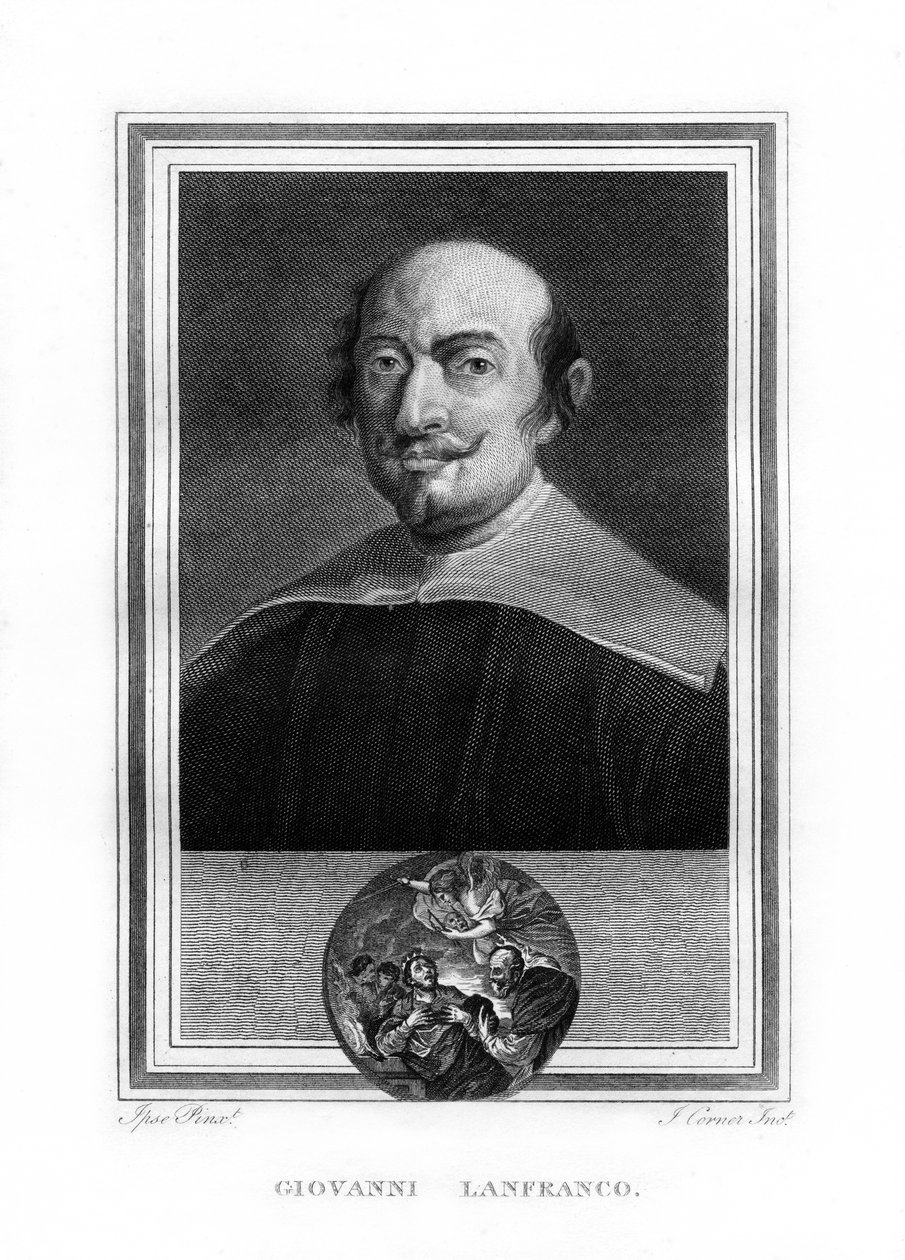 Giovanni Lanfranco, italienischer Barockmaler, 1825 von John Corner