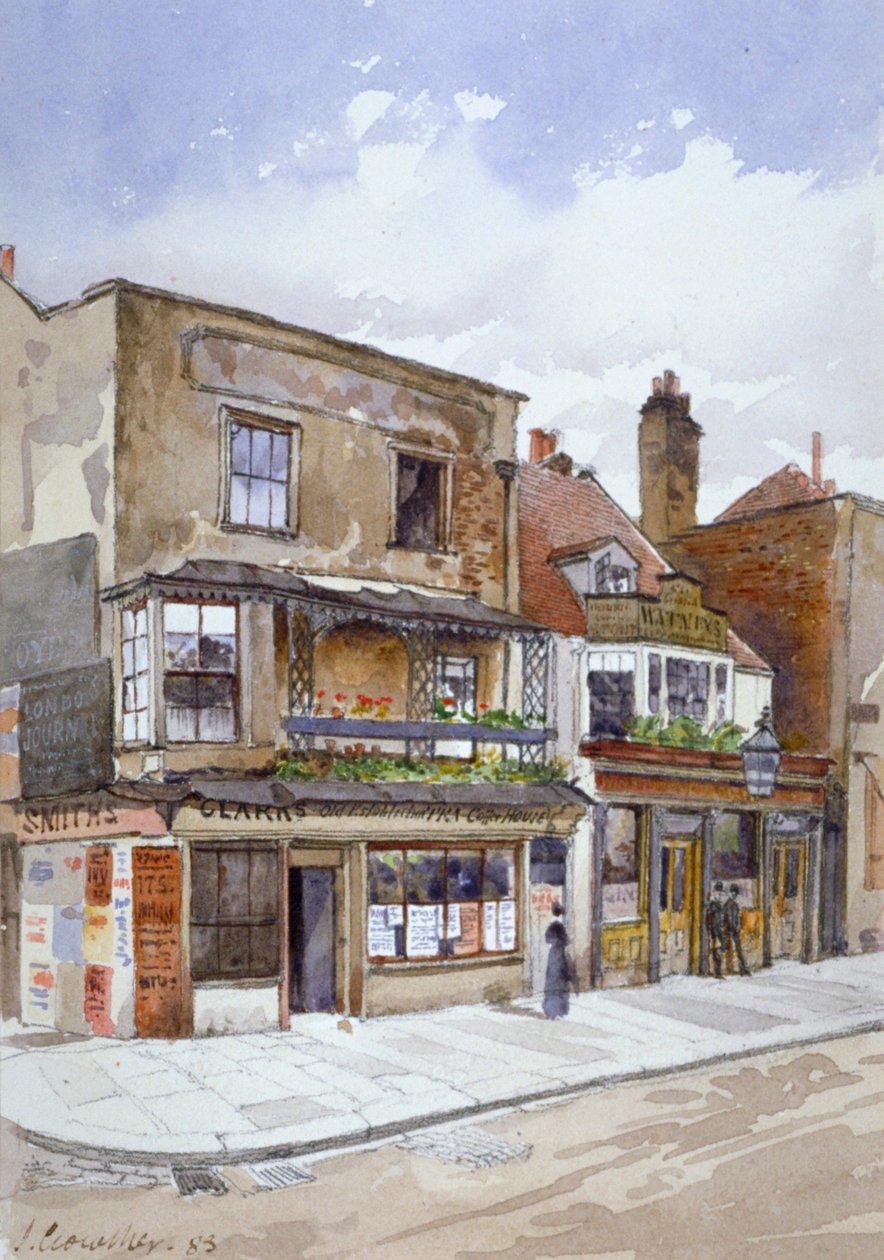 Ecke Cheyne Walk und Lawrence Street, Chelsea, London, 1883 von John Crowther