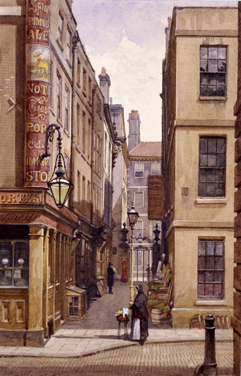 Stag Public House, Devereux Court, London, 1887 von John Crowther