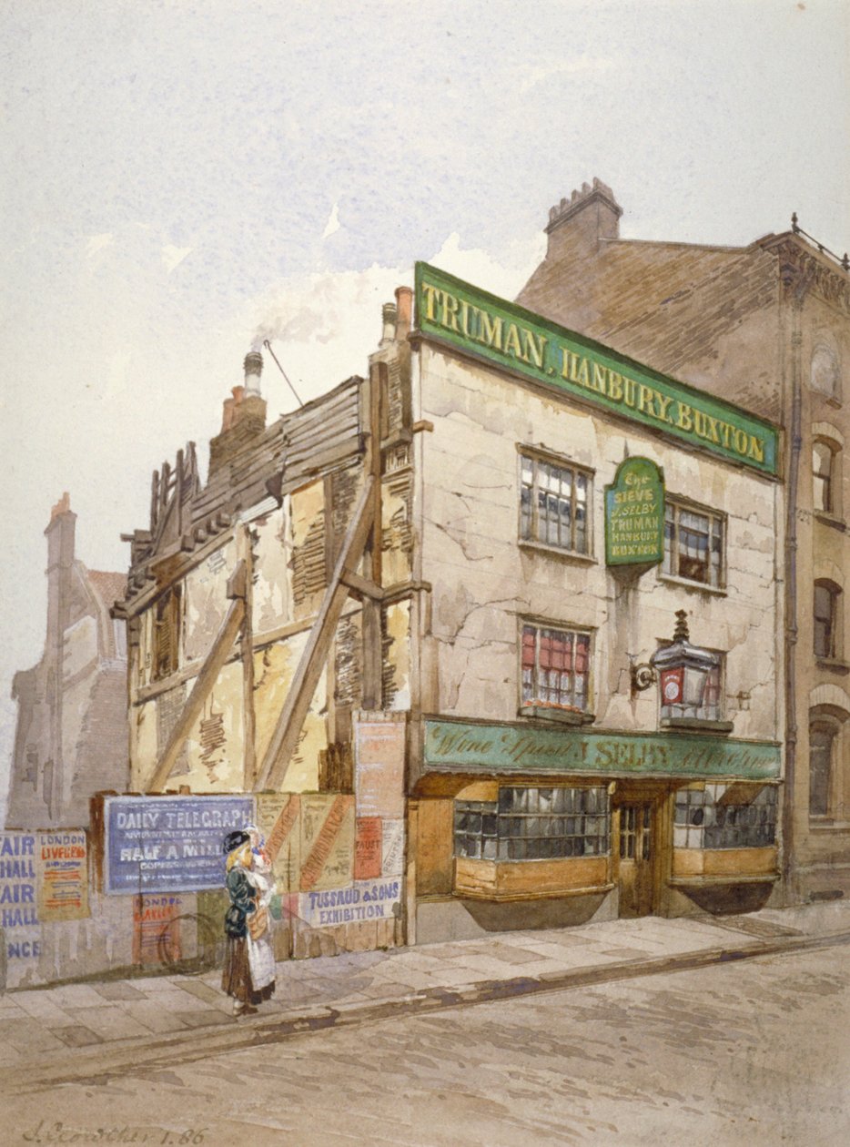 The Sieve Pub, Church Street, Minories, London, 1886 von John Crowther
