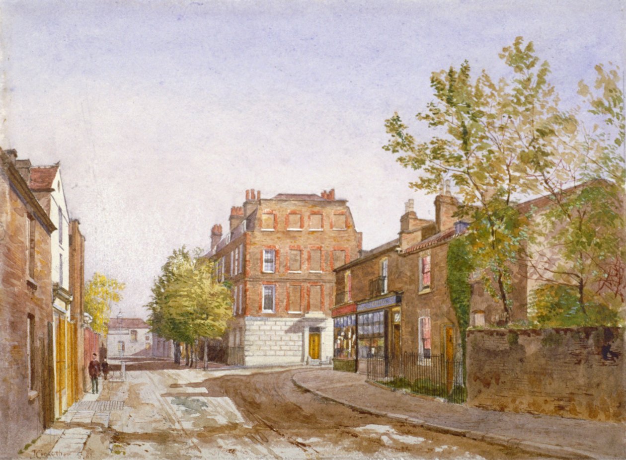 Ansicht des Mawson-Hauses, Chiswick Lane, Chiswick, London, 1882 von John Crowther