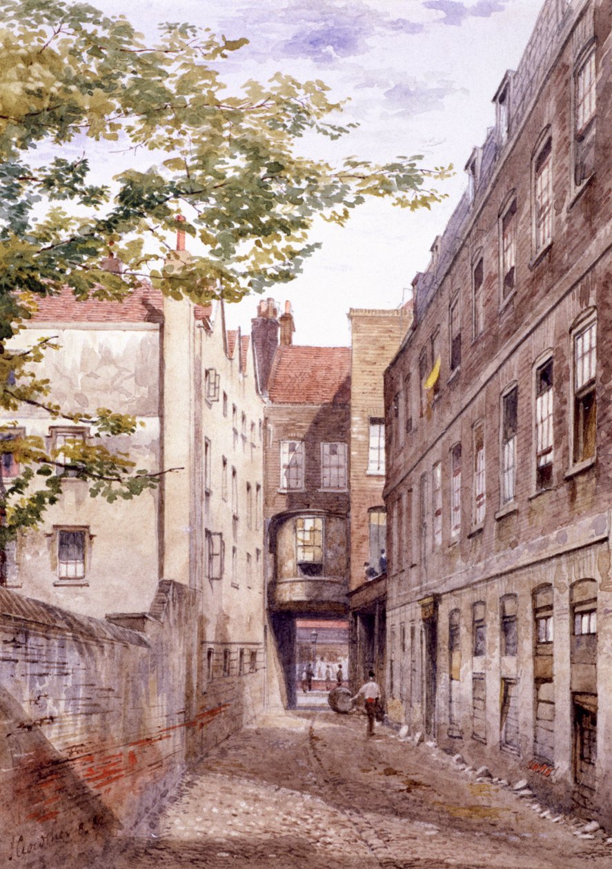 White Horse Inn, Fetter Lane, London, 1882 von John Crowther