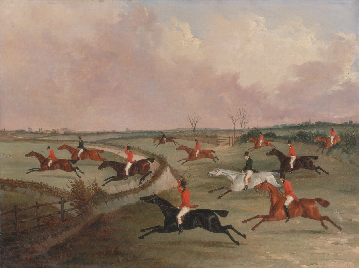 Die Quorn-Jagd in vollem Lauf: Zweite Pferde von John Dalby