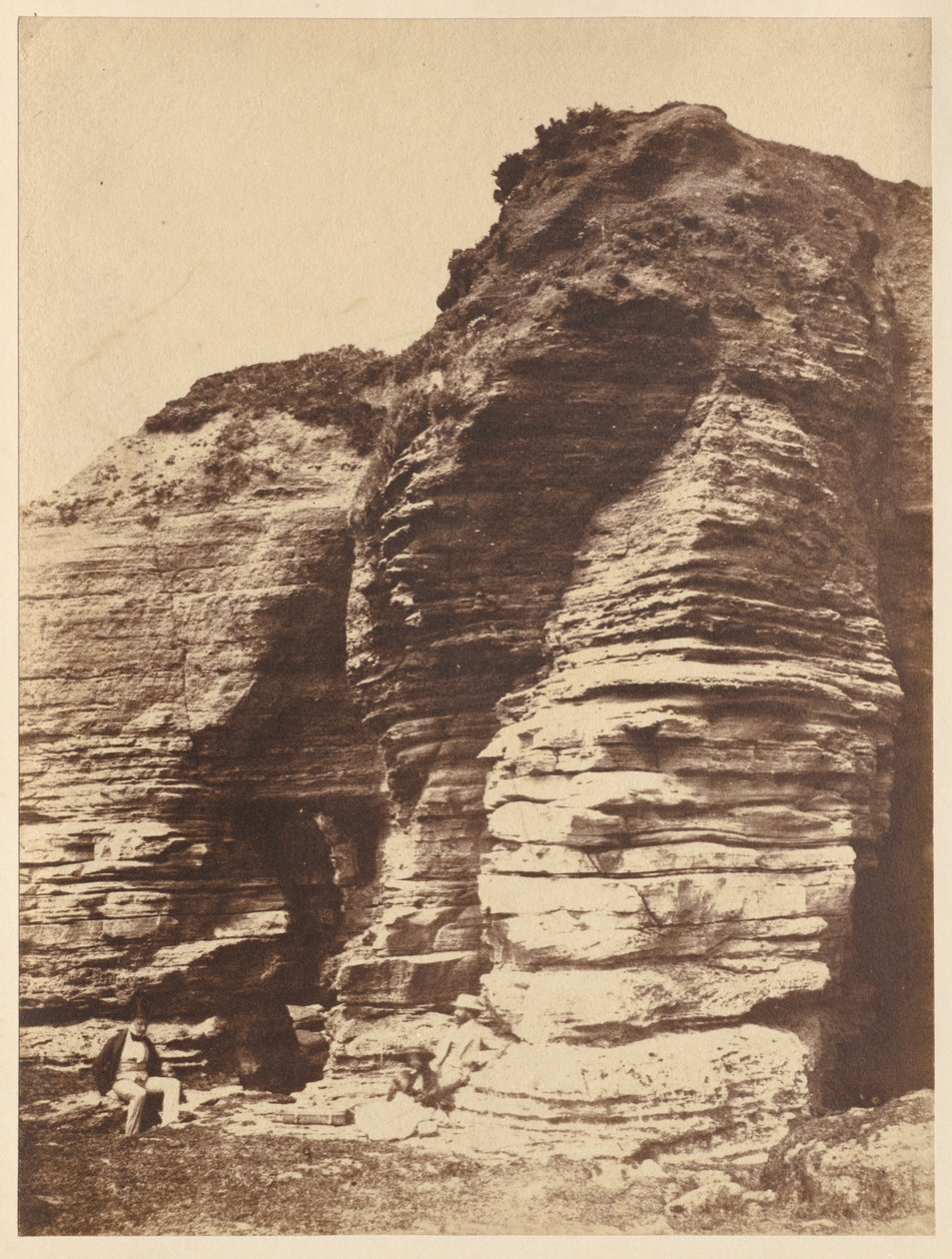 Felsen bei Livermead in der Nähe von Torquay, England, um 1852 von John Dillwyn Llewelyn