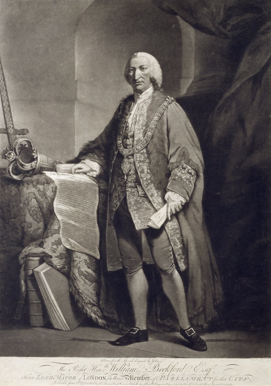 Der ehrenwerte William Beckford Esquire (1709-1770) von John Dixon