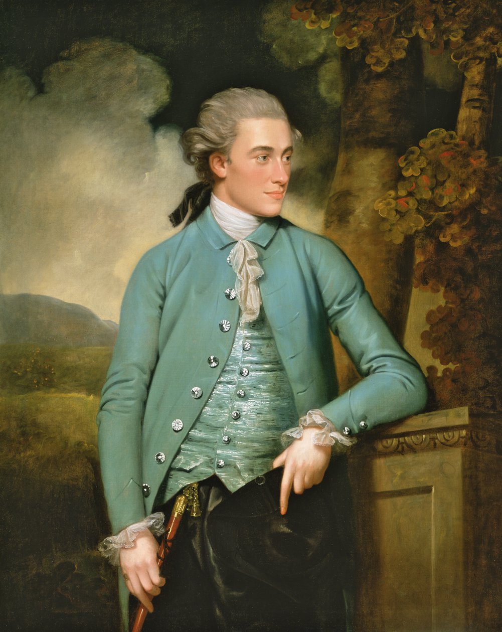 Porträt von John Mortlock aus Cambridge und Abington Hall, Great Abington, Cambridgeshire, 1779 von John Downman
