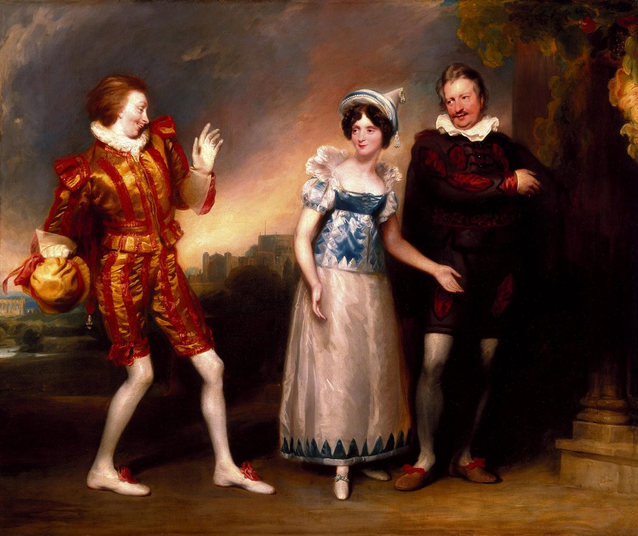 Master Page, Anne Page und Slender von John Downman, ARA von John Downman