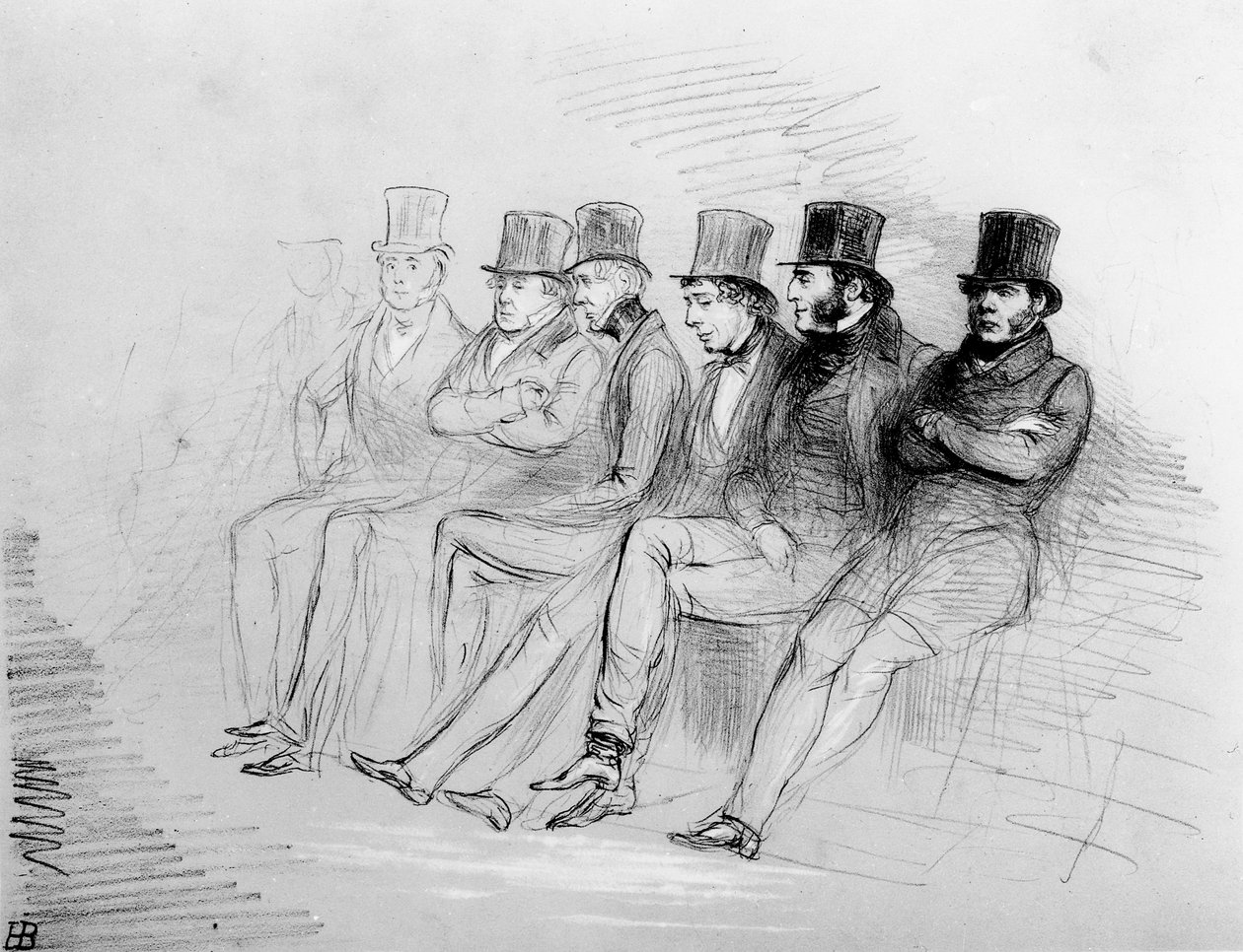 Unglück macht uns mit seltsamen Bettgenossen bekannt, 1847 von John Doyle