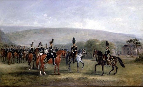 B-Trupp der 2. West Yorkshire Yeomanry Kavallerie von John E. Ferneley