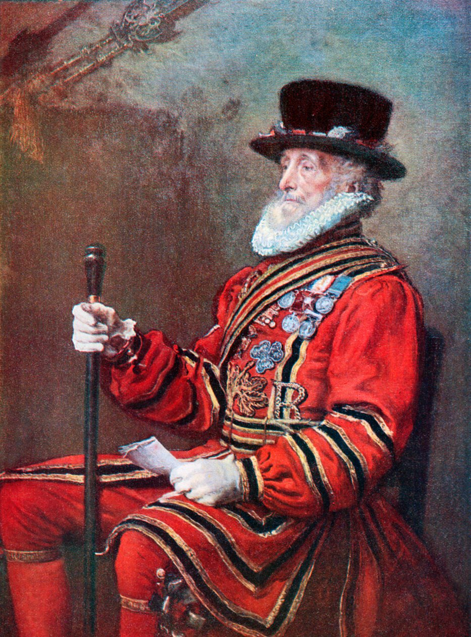 Ein Yeoman der Garde von John Everett (after) Millais