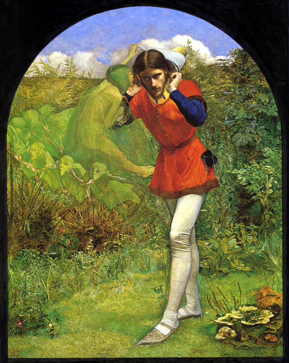 Ferdinand verzaubert von Ariel von John Everett Millais