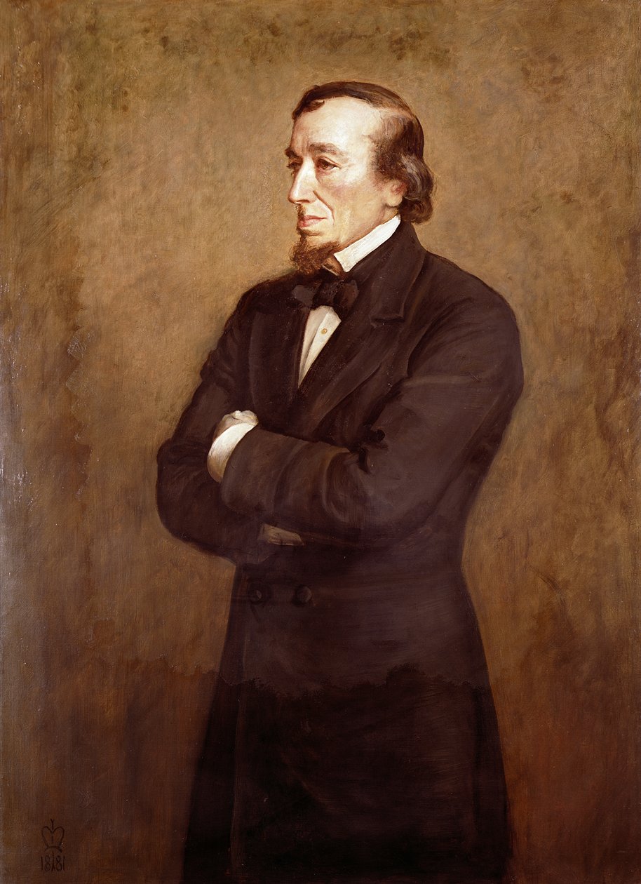 Porträt von Benjamin Disraeli (1804-1881) Earl of Beaconsfield, 1881 von John Everett Millais