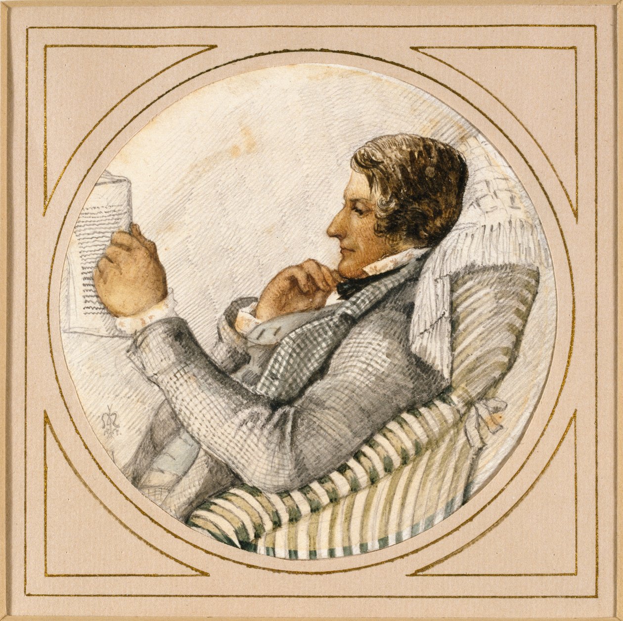 Porträt von Ford Madox Brown von John Everett Millais