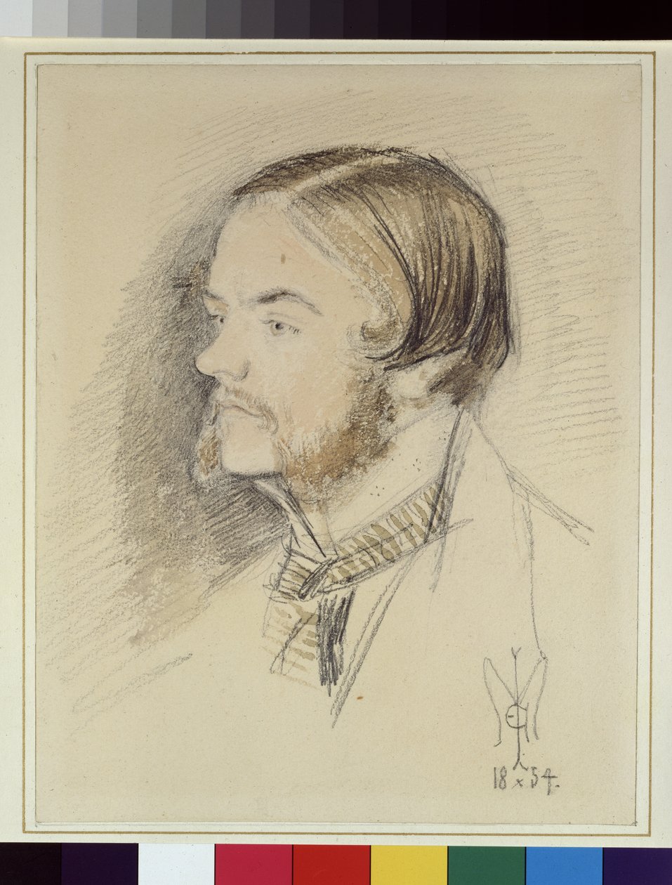 Porträt von Holman Hunt, 1854 von John Everett Millais