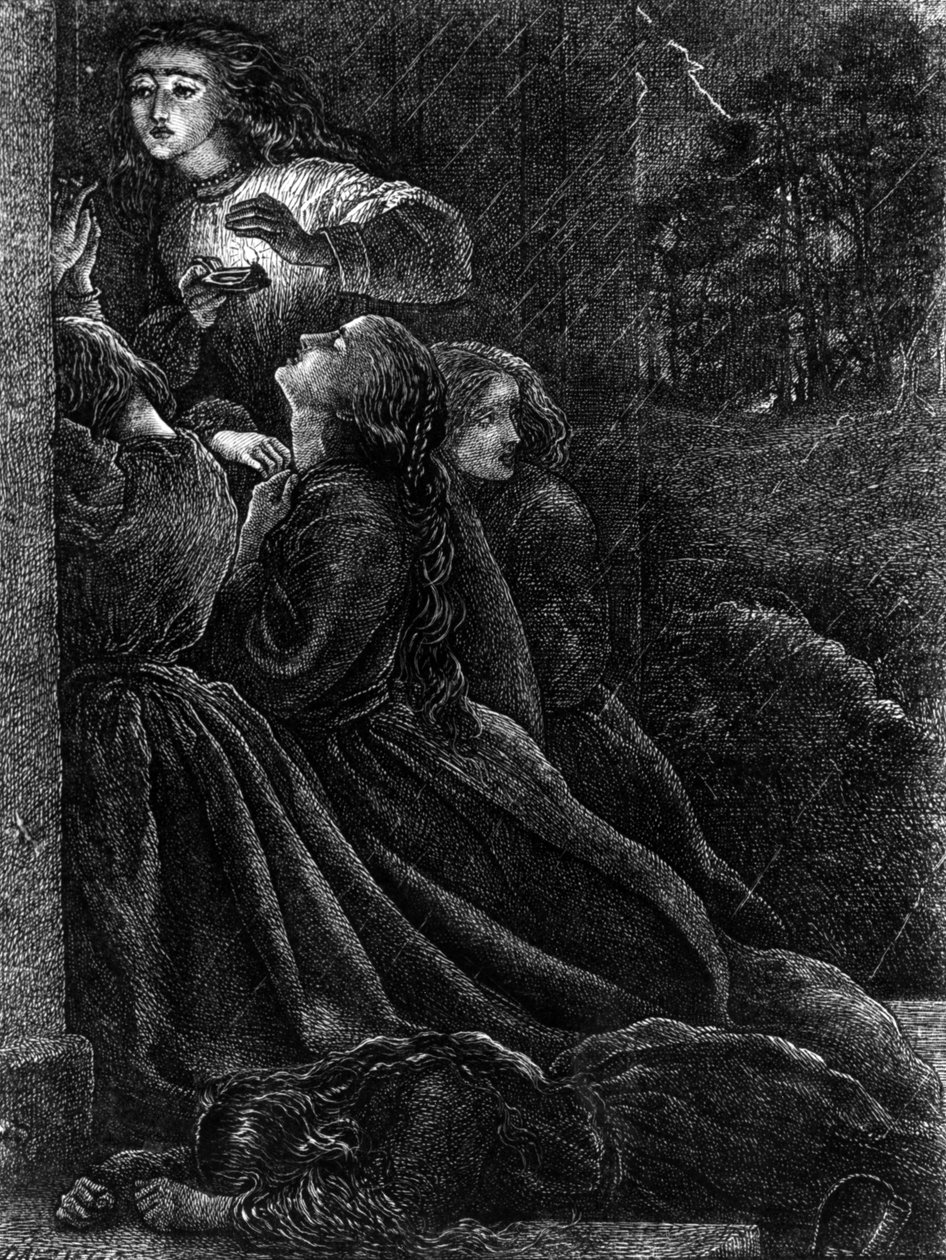 Die fünf törichten Jungfrauen, Illustration aus 