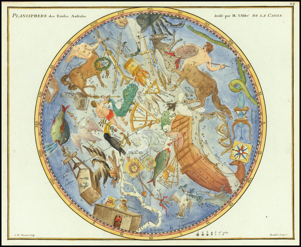 Planisphere des Etoiles Australes von John Flamsteed