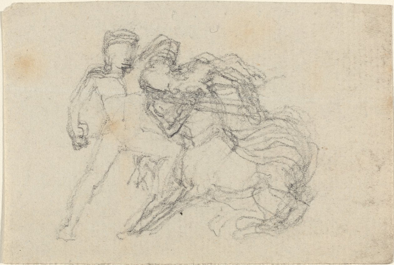 Kampf zwischen Mensch und Zentaur von John Flaxman