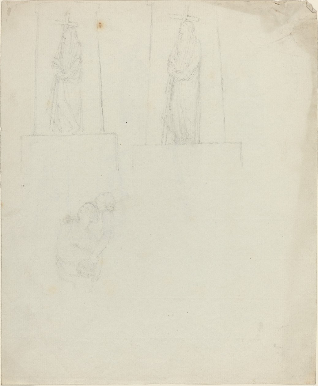 Entwürfe für ein Denkmal (recto und verso) von John Flaxman