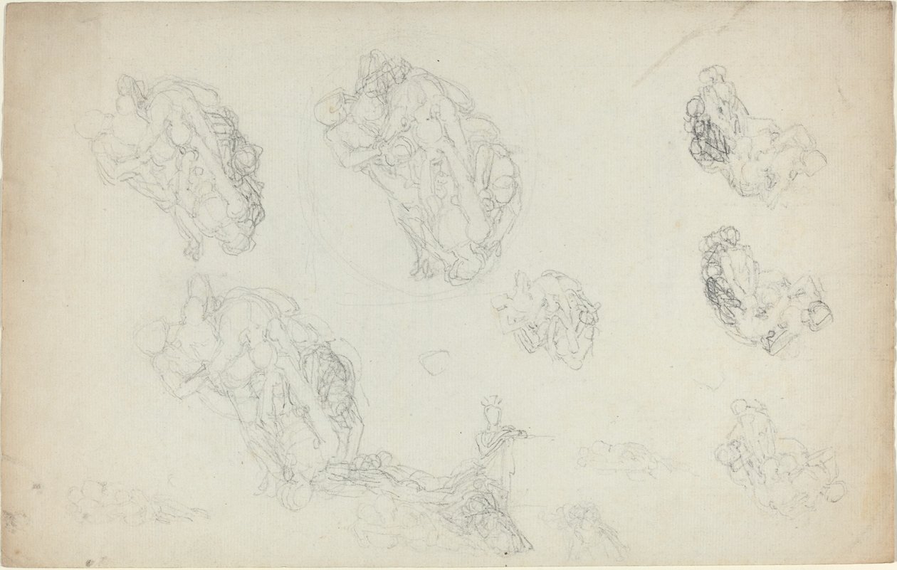 Blatt mit Studien [recto und verso] von John Flaxman