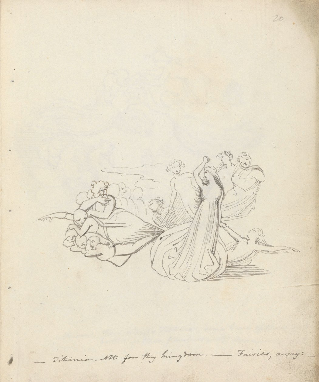 Titania. Nicht für dein Königreich. - Feen weg, 1783 von John Flaxman