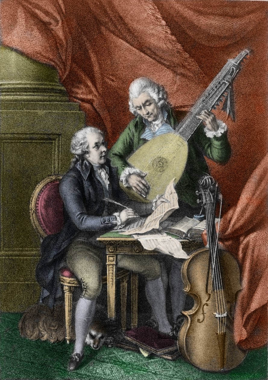 Wolfgang Amadeus Mozart und Franz Joseph Haydn von John Francis Rigaud